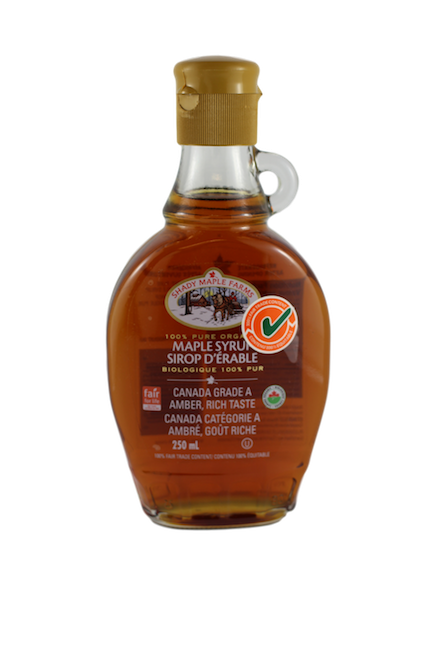 SHADY MAPLE FARMS ORGANIC PURE SYRUP