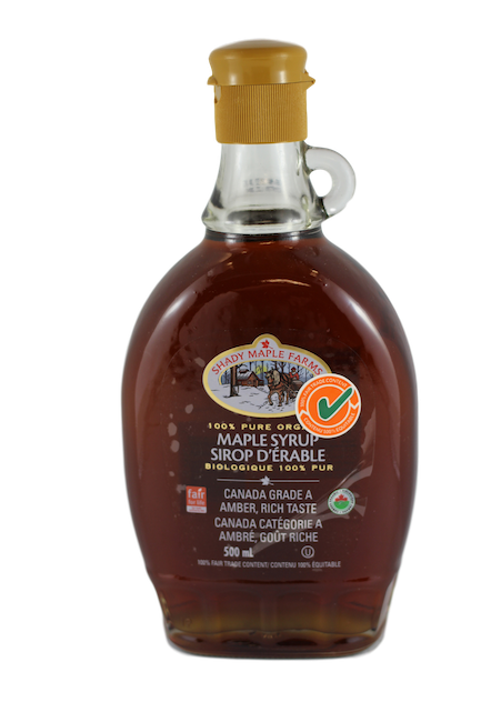 SHADY MAPLE FARMS ORGANIC PURE SYRUP