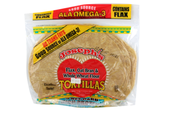 JOSEPHS FLAX OAT BRAN WHOLE WHEAT WRAP
