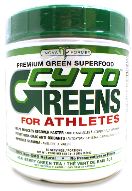NOVAFORME CYTOGREENS FOR ATHLETES ACAI BERRY GREEN TEA