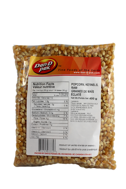 DAN-D PAK POPCORN KERNELS RAW