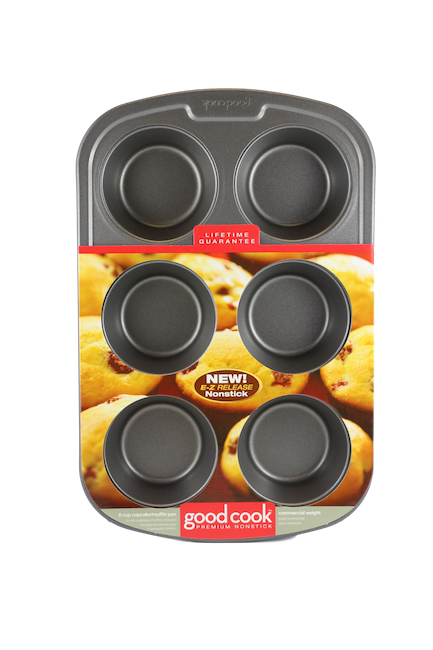 GOOD COOK MUFFIN PAN (6 CUPS)