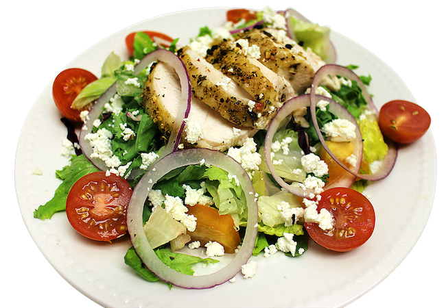 MEDITERRANEAN CHICKEN GARDEN SALAD