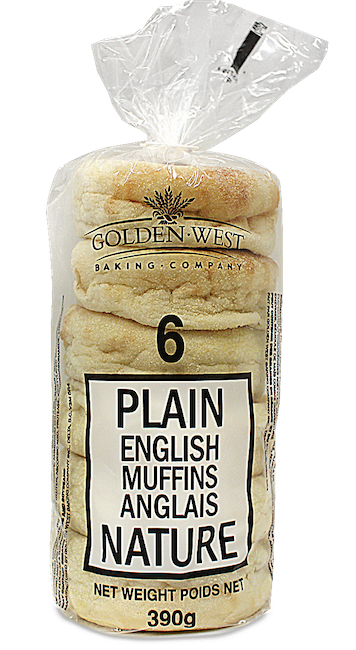 GOLDEN WEST PLAIN ENGLISH MUFFINS
