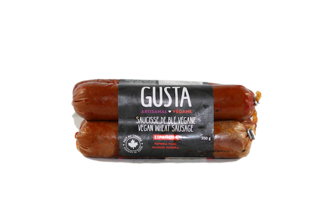 GUSTA SMOKED PAPRIKA SAUSAGES PLANT BASED