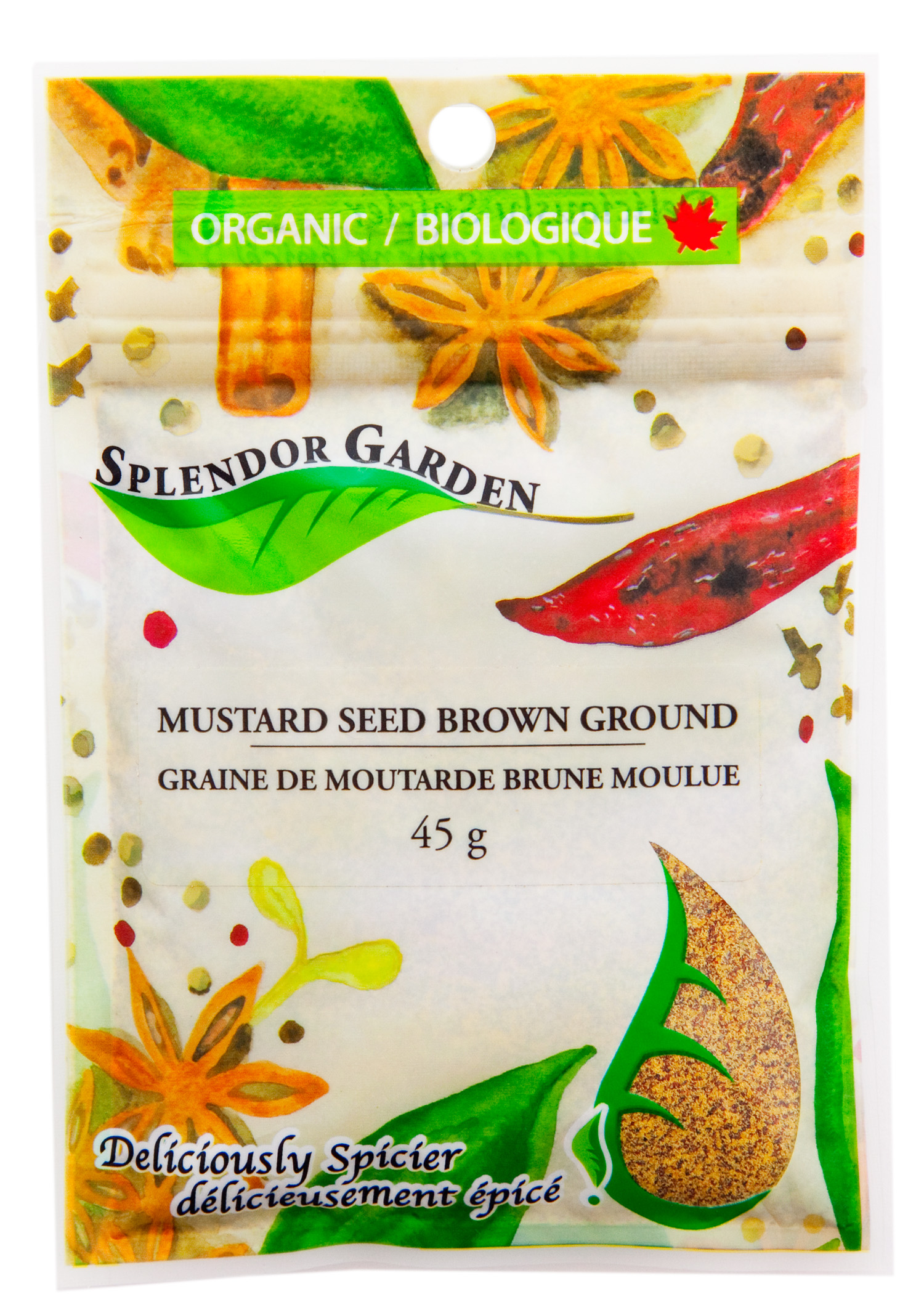 SPLENDOR GARDEN ORGANIC MUSTARD SEED BROWN GROUND