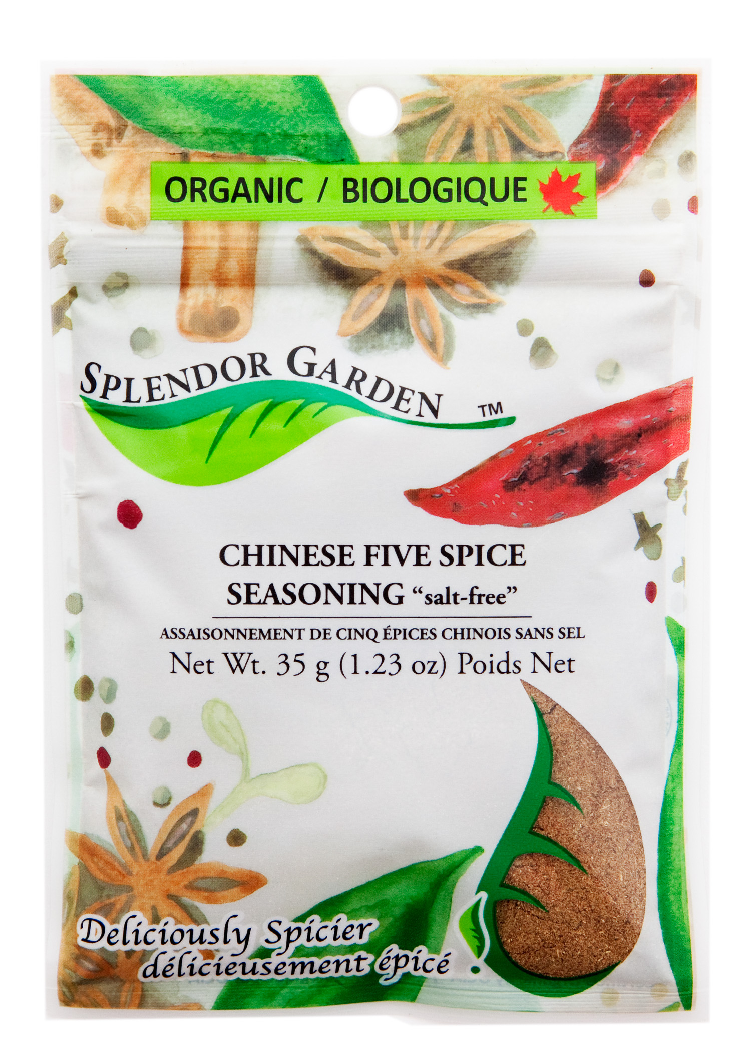 SPLENDOR GARDEN ORGANIC CHINESE FIVE SPICE SEASONING SF