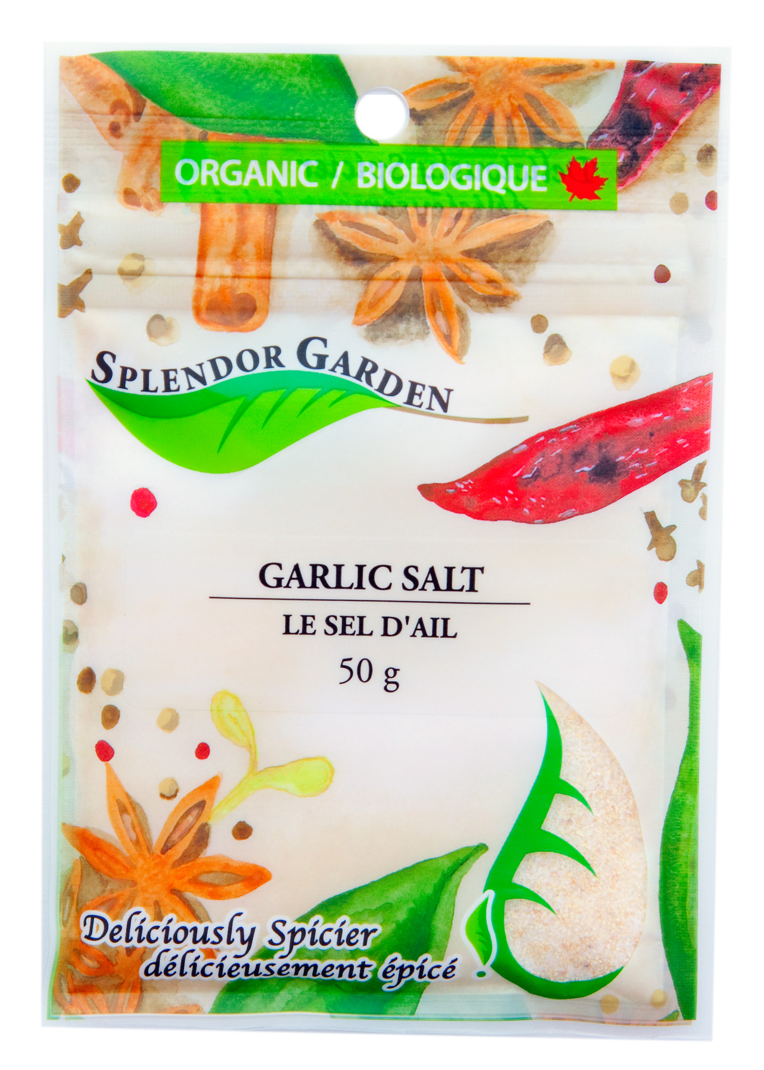 SPLENDOR GARDEN ORGANIC GARLIC SALT