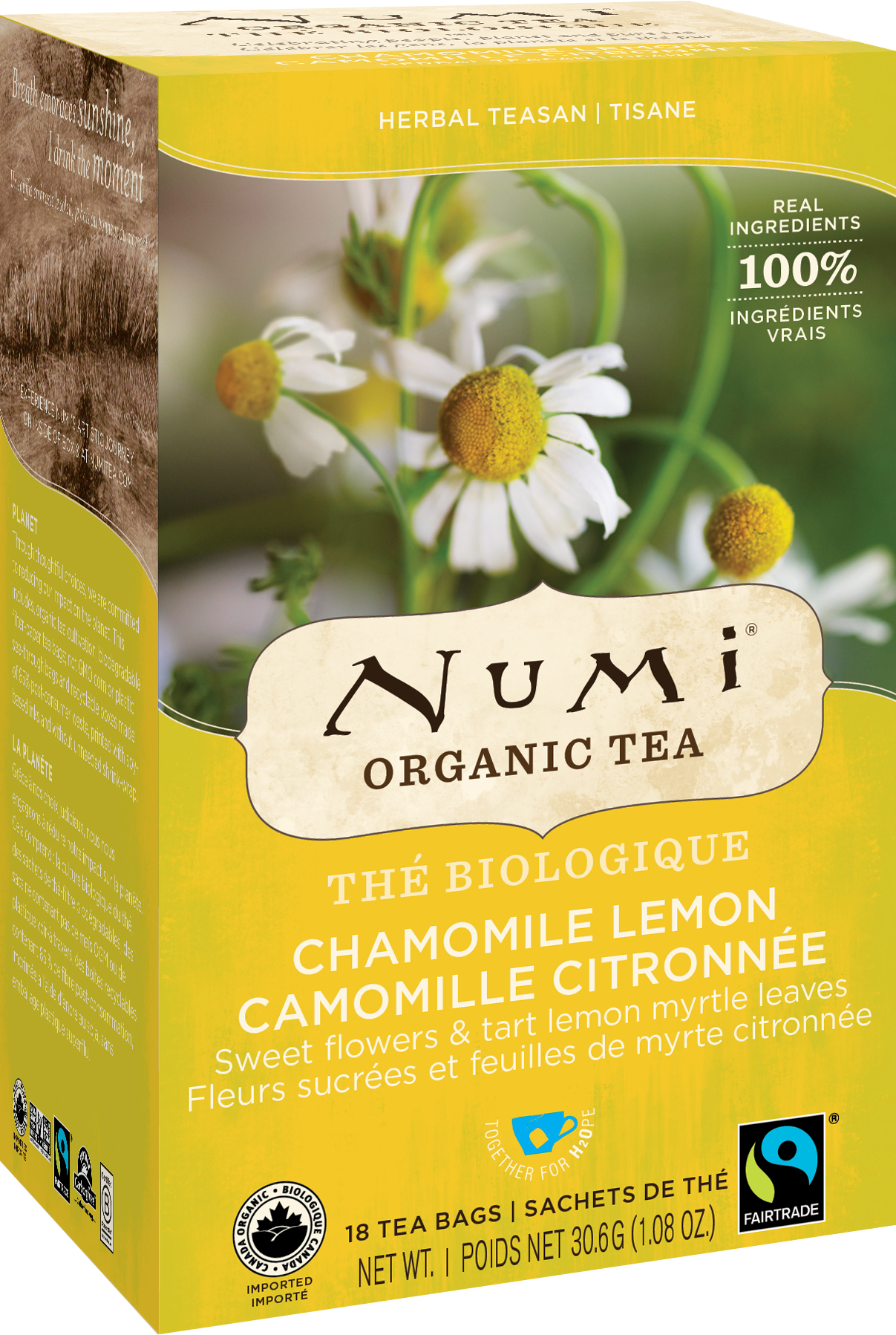 NUMI ORGANIC CHAMOMILE LEMON TEA