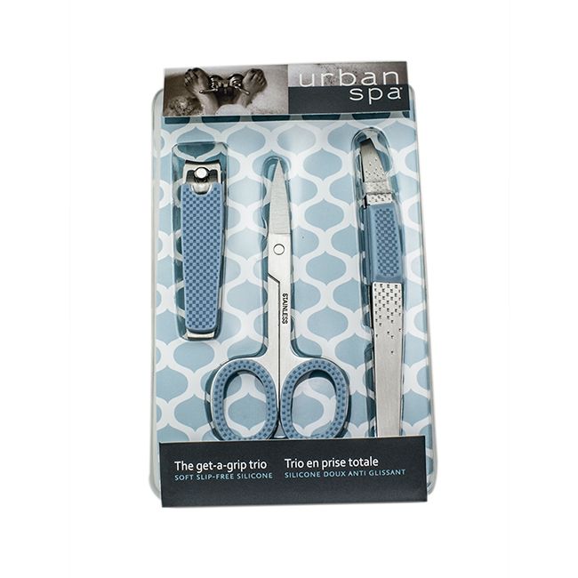 URBAN SPA THE GET A GRIP TRIO SET TWEEZERS CLIPPERS SICSSORS