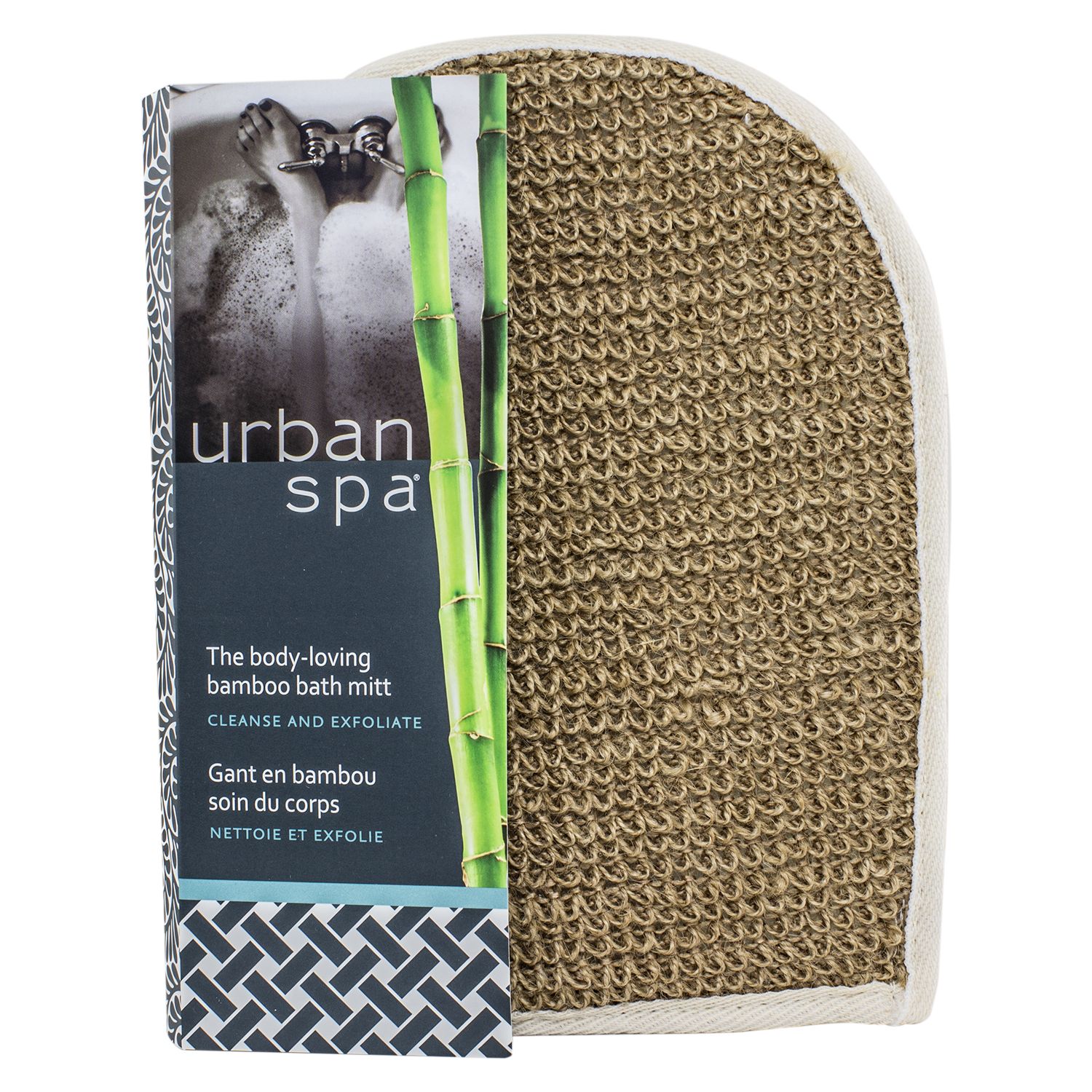 URBAN SPA THE BODY LOVING BAMBOO BATH MITT