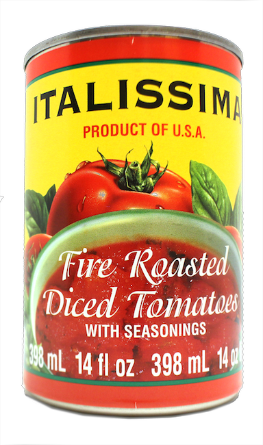 ITALISSIMA FIRE ROASTED DICED TOMATOES