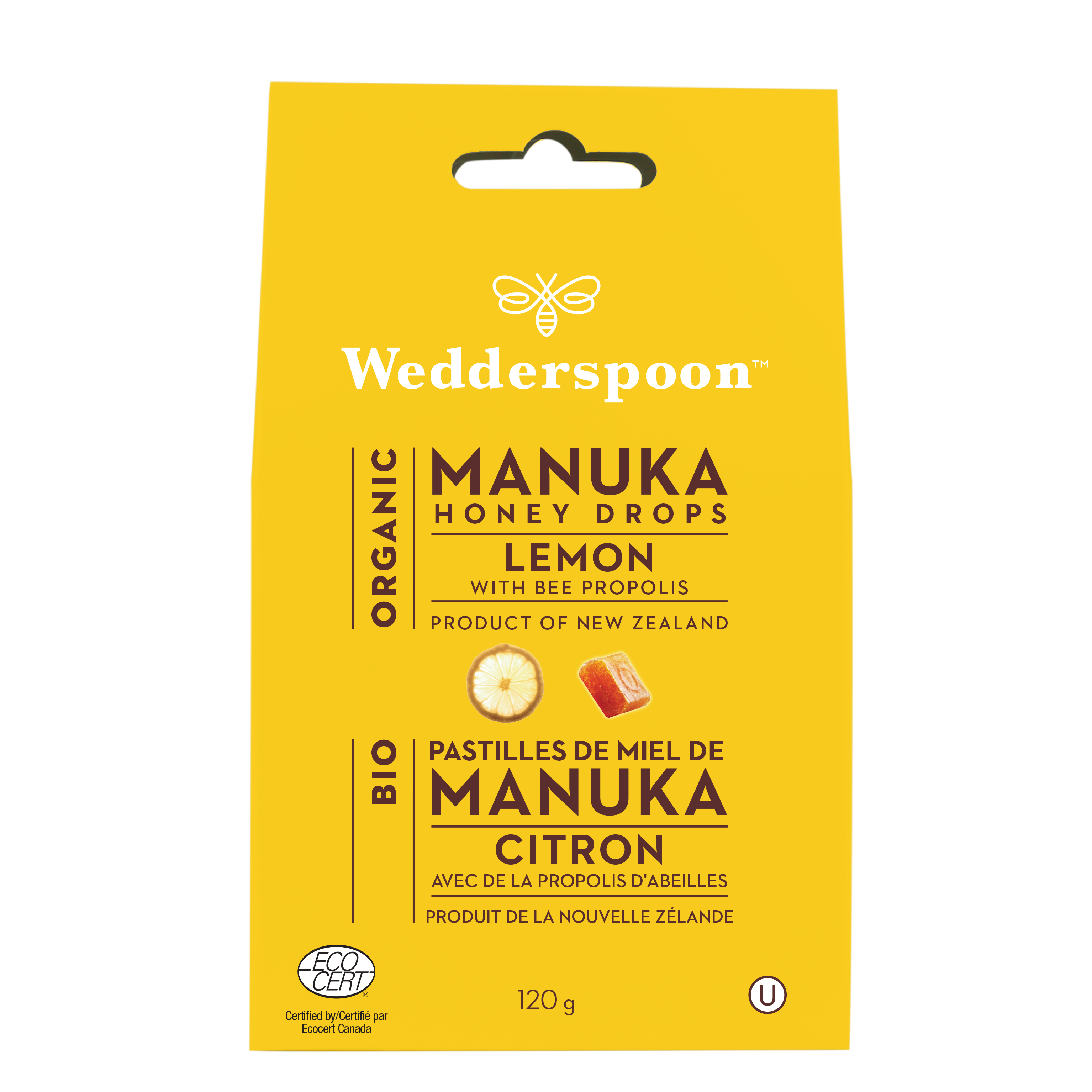 WEDDERSPOON ORGANIC MANUKA HONEY LEMON DROPS
