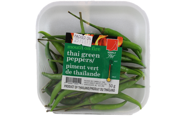 PEPPERS, THAI GREEN SIMPLY HOT