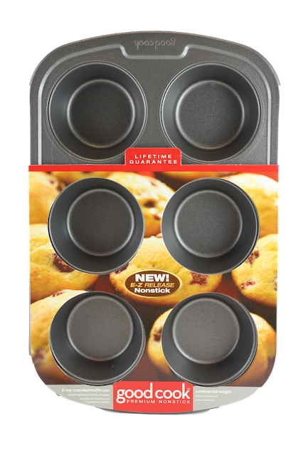 GOOD COOK MUFFIN PAN (6 CUPS)