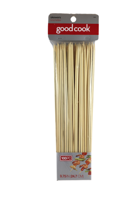 GOOD COOK BAMBOO SKEWERS 9.75" INCH