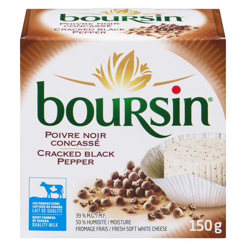 BOURSIN CRACKED BLACK PEPPER
