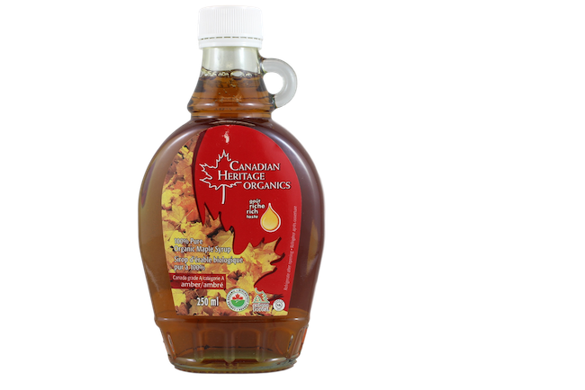 CANADIAN HERITAGE ORGANIC MAPLE SYRUP AMBER