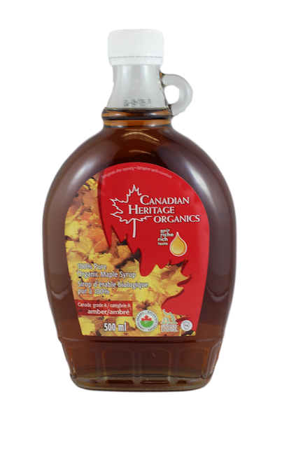 CANADIAN HERITAGE ORGANIC MAPLE SYRUP AMBER