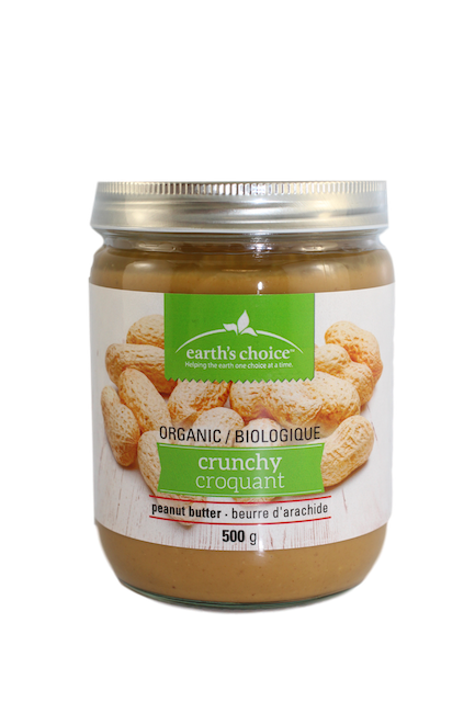 EARTH'S CHOICE ORGANIC PEANUT BUTTER CRUNCHY