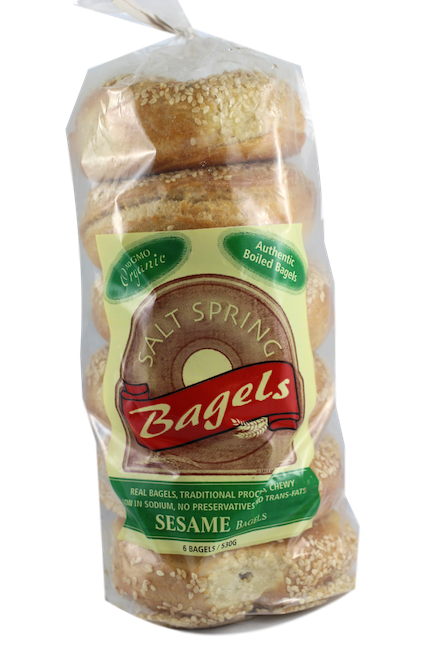 SALT SPRING ORGANIC BAGELS SESAME