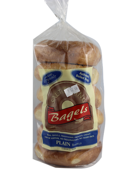 SALT SPRING ORGANIC BAGELS PLAIN