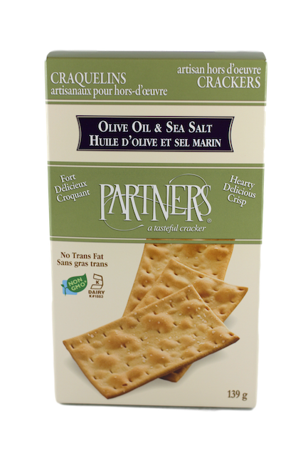 PARTNERS OLIVE OIL & SEA SALT HORS D'OEUVRE CRACKERS