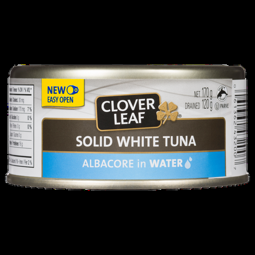 CLOVER LEAF SOLID WHITE TUNA ALBACORE IN WATER