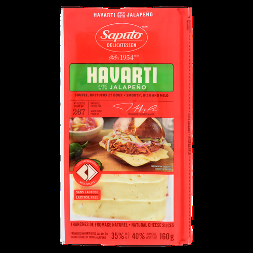 SAPUTO HAVARTI W/JALAPENO SLICED