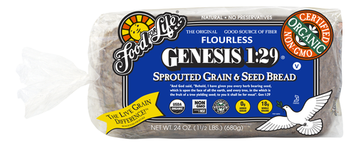 FOOD FOR LIFE ORGANIC SPROUTED GRAIN GENESIS 1:29 BREAD