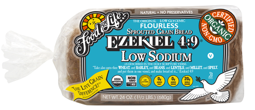 FOOD FOR LIFE SPROUTED GRAIN LOW SODIUM EZEKIEL BREAD