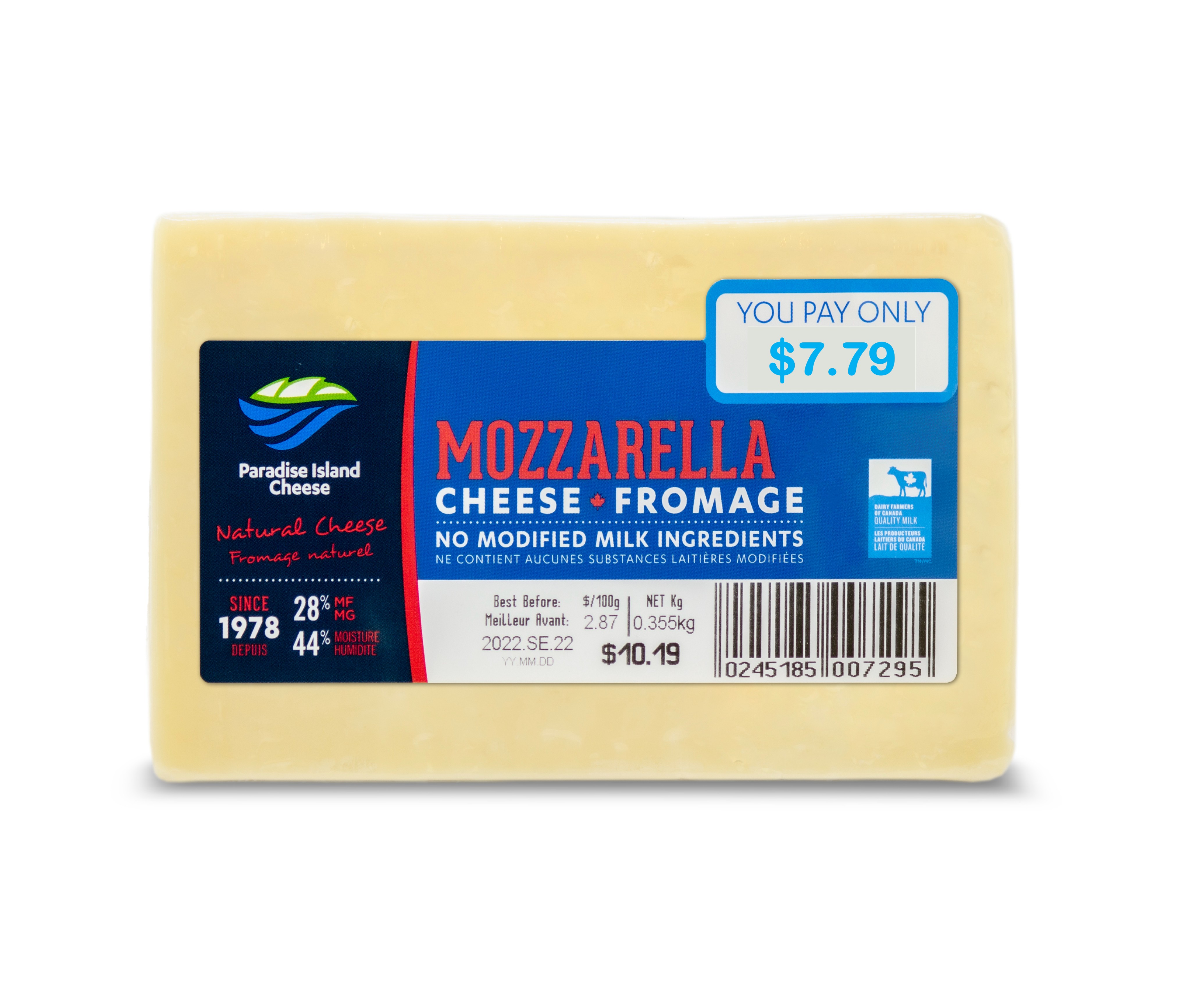 PARADISE ISLAND MOZZARELLA