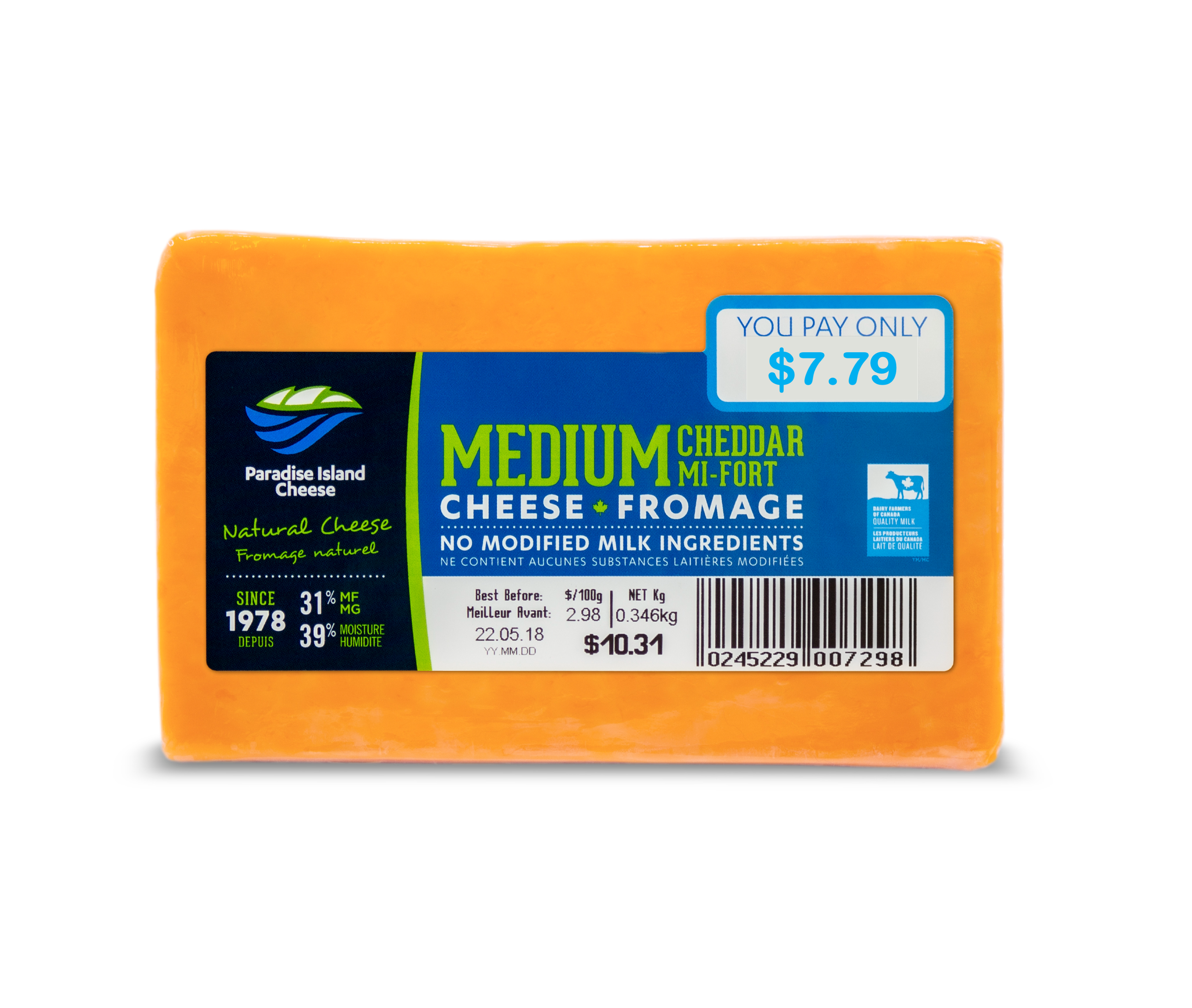 PARADISE ISLAND CHEDDAR MEDIUM