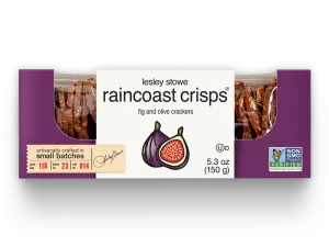 LESLEY STOWES RAINCOAST CRISPS FIG AND OLIVE