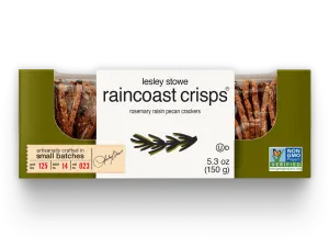 LESLEY STOWES RAINCOAST CRISPS ROSEMARY RAISIN PECAN