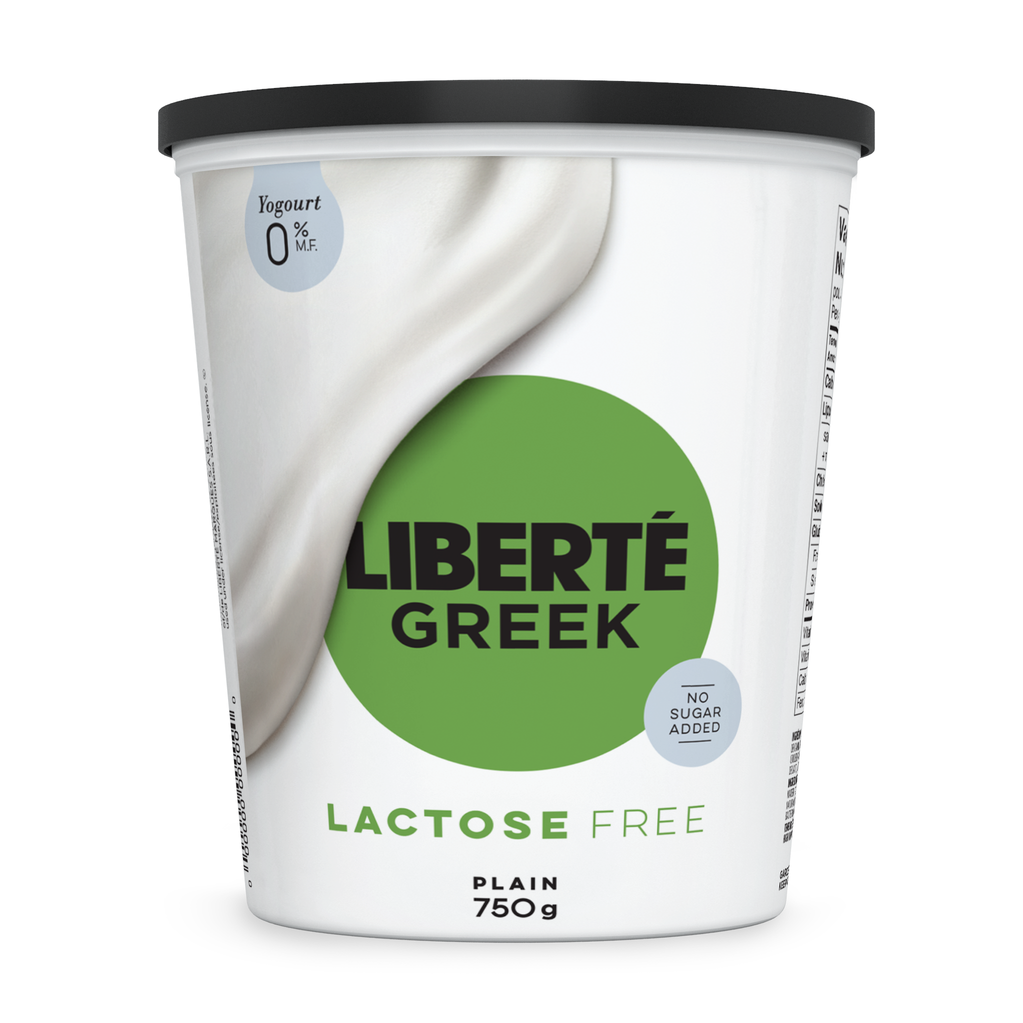 LIBERTE GREEK LACTOSE FREE NSA YOGOURT PLAIN 0%