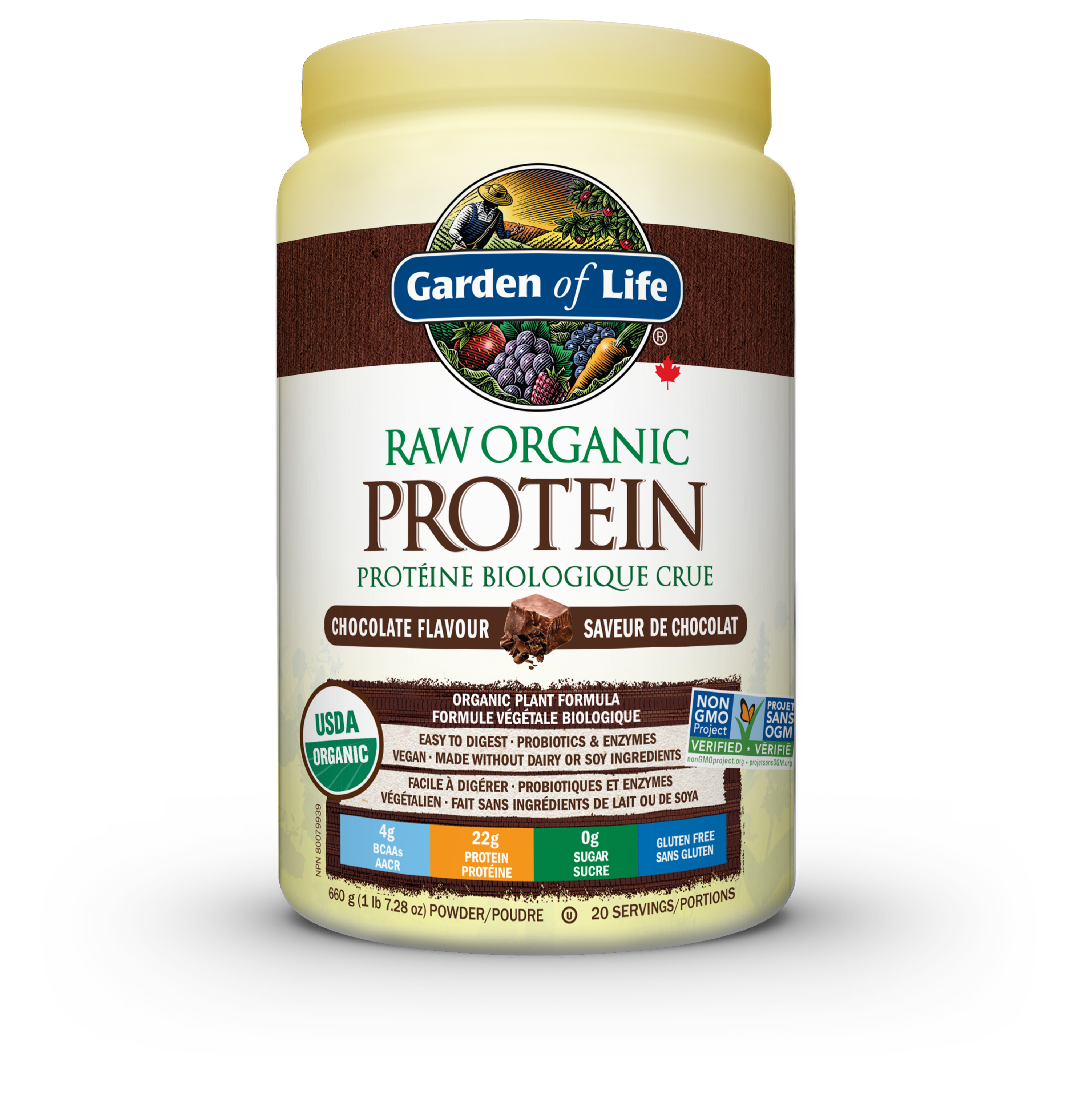 GARDEN OF LIFE RAW ORGANIC PROTEIN CHOCOLATE