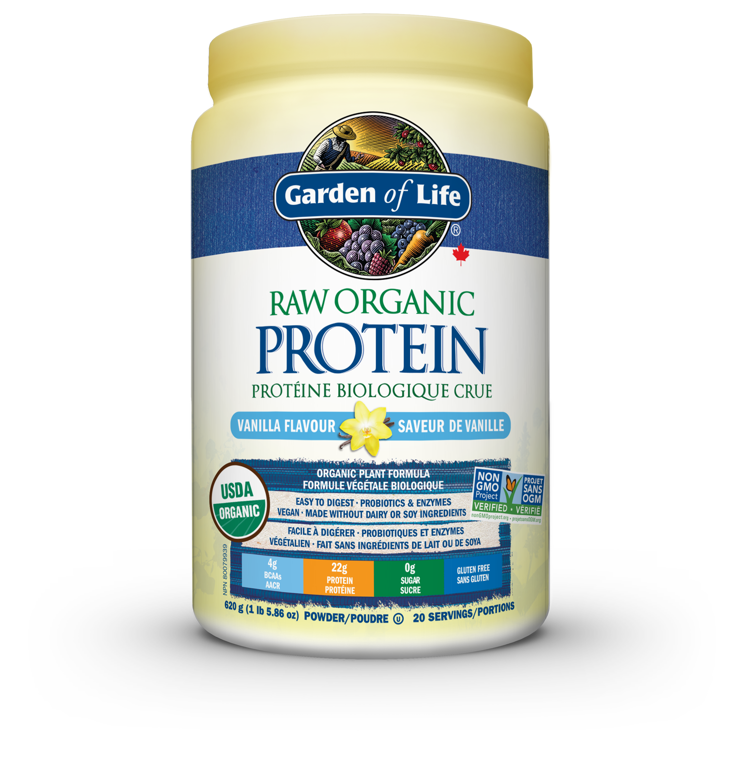 GARDEN OF LIFE RAW ORGANIC PROTEIN VANILLA