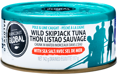 RAINCOAST GLOBAL WILD SKIPJACK TUNA W/ SEA SALT