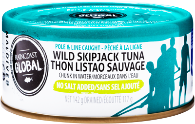 RAINCOAST GLOBAL WILD SKIPJACK TUNA NO SALT ADDED