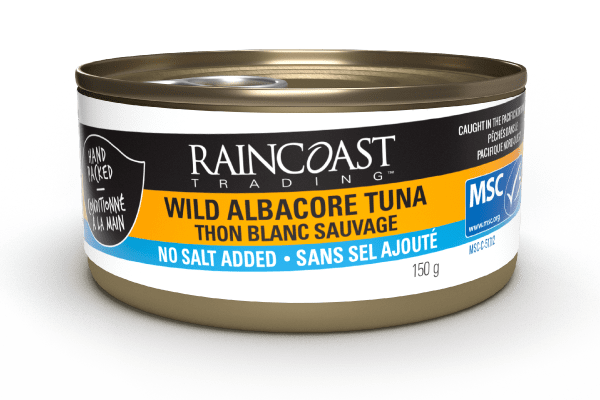 RAINCOAST TRADING SOLID WILD ALBACORE TUNA NO SALT ADDED