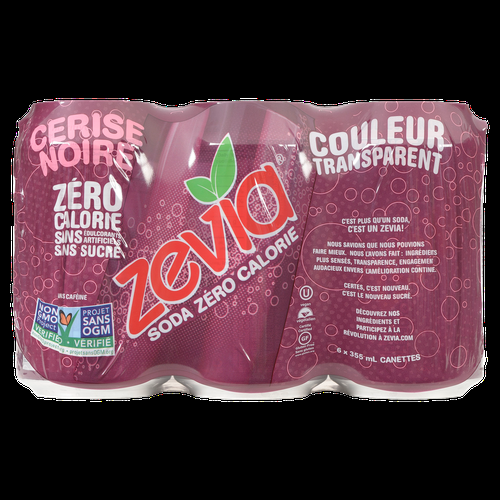 ZEVIA BLACK CHERRY ZERO CALORIE SODA