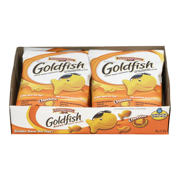 PEPPERIDGE FARM SNACK PACK GOLDFISH CRACKERS CHEDDAR