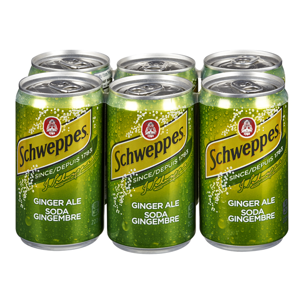 SCHWEPPES GINGER ALE MINI CANS