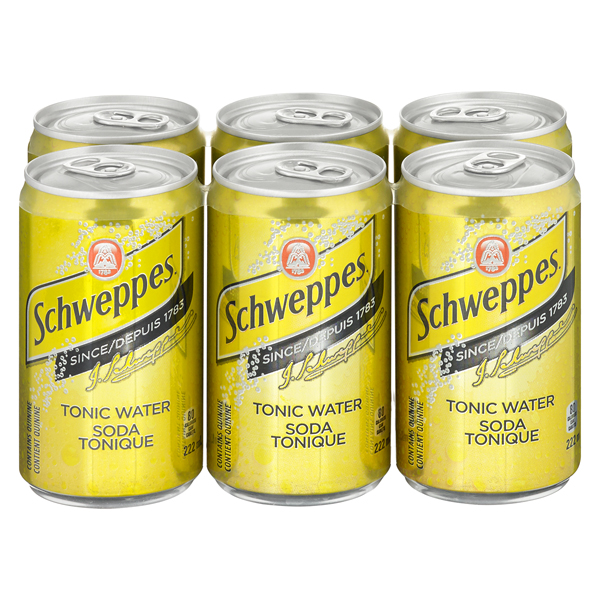 SCHWEPPES TONIC WATER MINI CANS