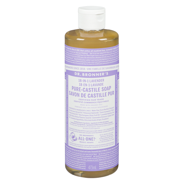 DR BRONNERS LAVENDER PURE-CASTILE SOAP
