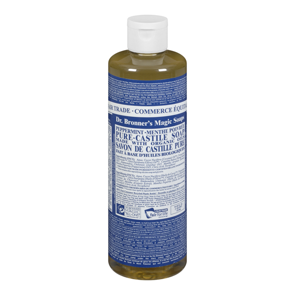 DR BRONNERS PEPPERMINT PURE-CASTILE SOAP
