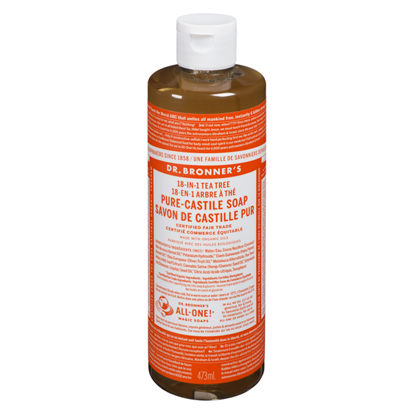 DR BRONNERS TEA TREE PURE-CASTILE SOAP