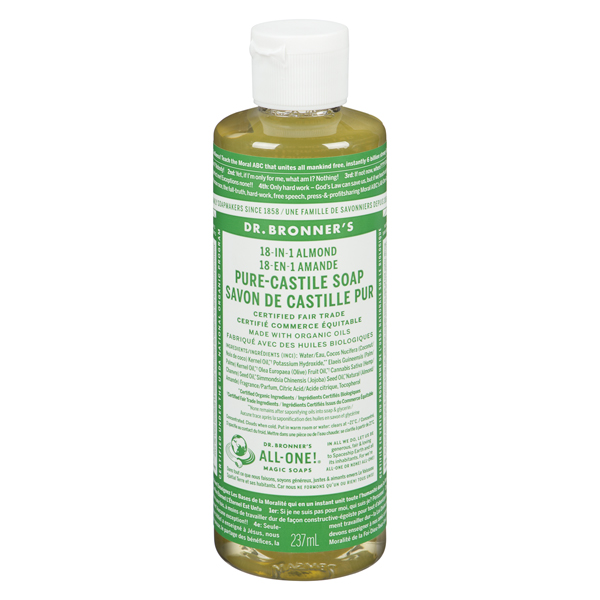 DR BRONNERS ALMOND PURE-CASTILE SOAP