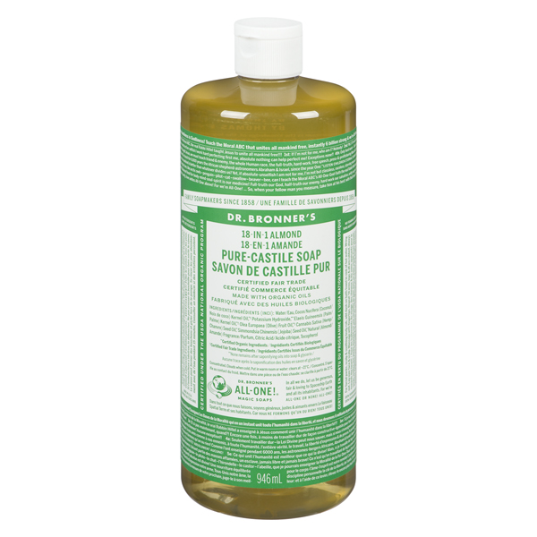 DR BRONNERS ALMOND PURE-CASTILE SOAP